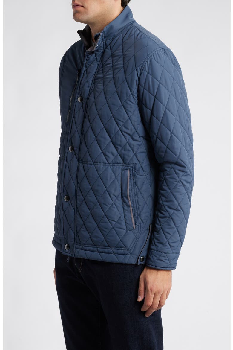 Juno Quilted Jacket, Alternate, color, NAVY