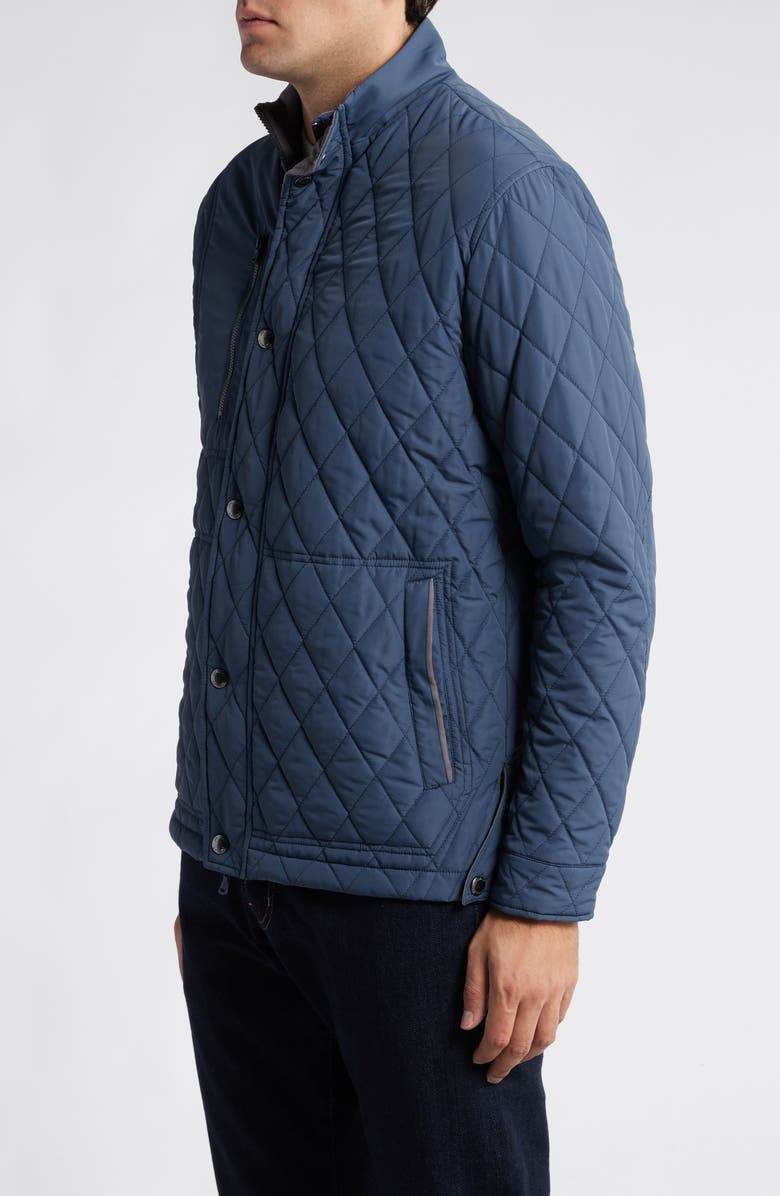 johnnie-O Juno Quilted Jacket, Alternate, color, Navy