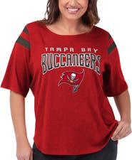 G-III 4HER BY CARL BANKS Women's G-III 4Her by Carl Banks Red Tampa Bay Buccaneers Plus Size Linebacker T-Shirt