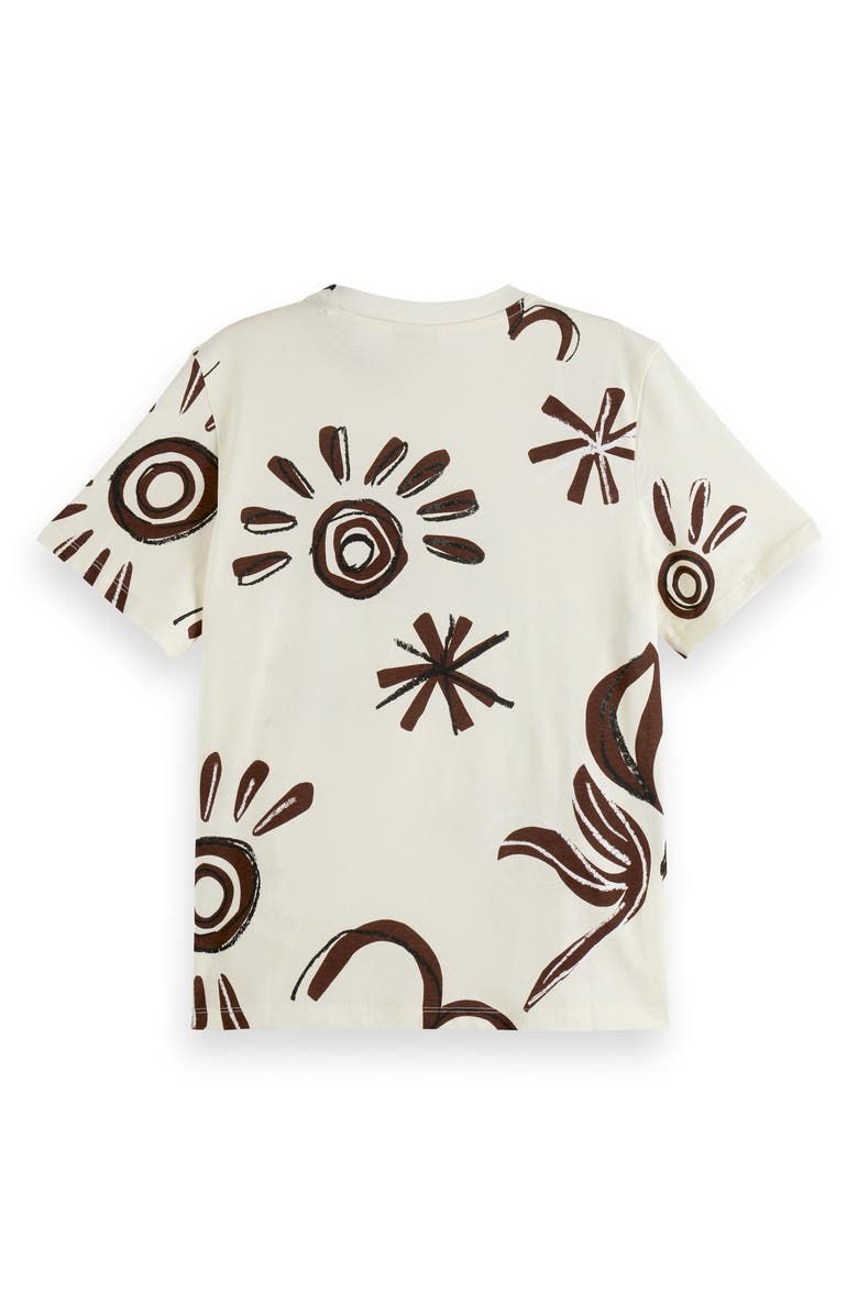 Scotch & Soda Sketch Cotton Graphic T-Shirt, Alternate, color,
