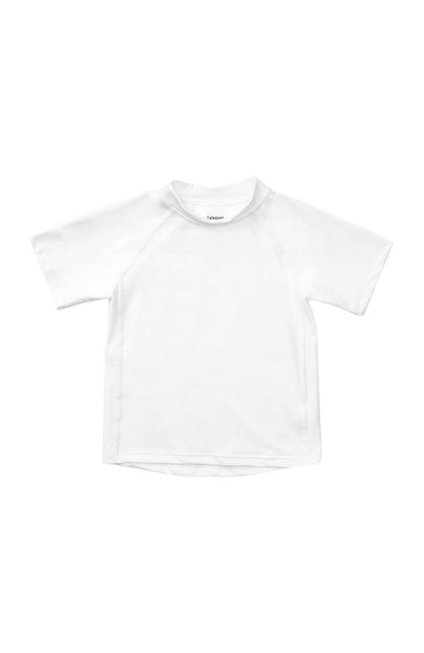 Kids Short Sleeve Rash Guard, UPF 50+ Swim Shirt