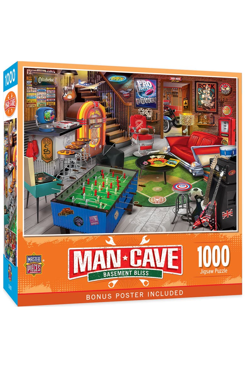 Basement Bliss 1000 Piece Jigsaw Puzzle, Main, color, Multicolor