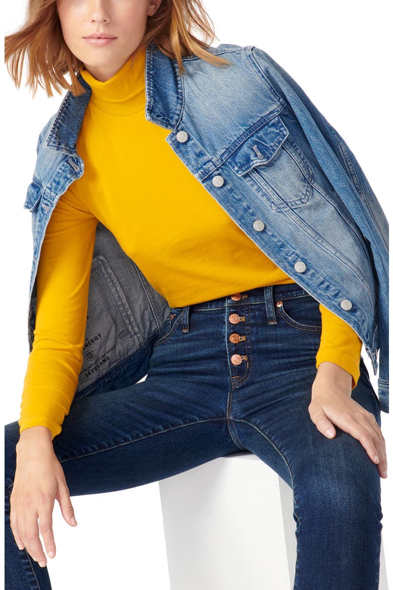 Tissue Turtleneck, Main, color, BRONZED OCHRE