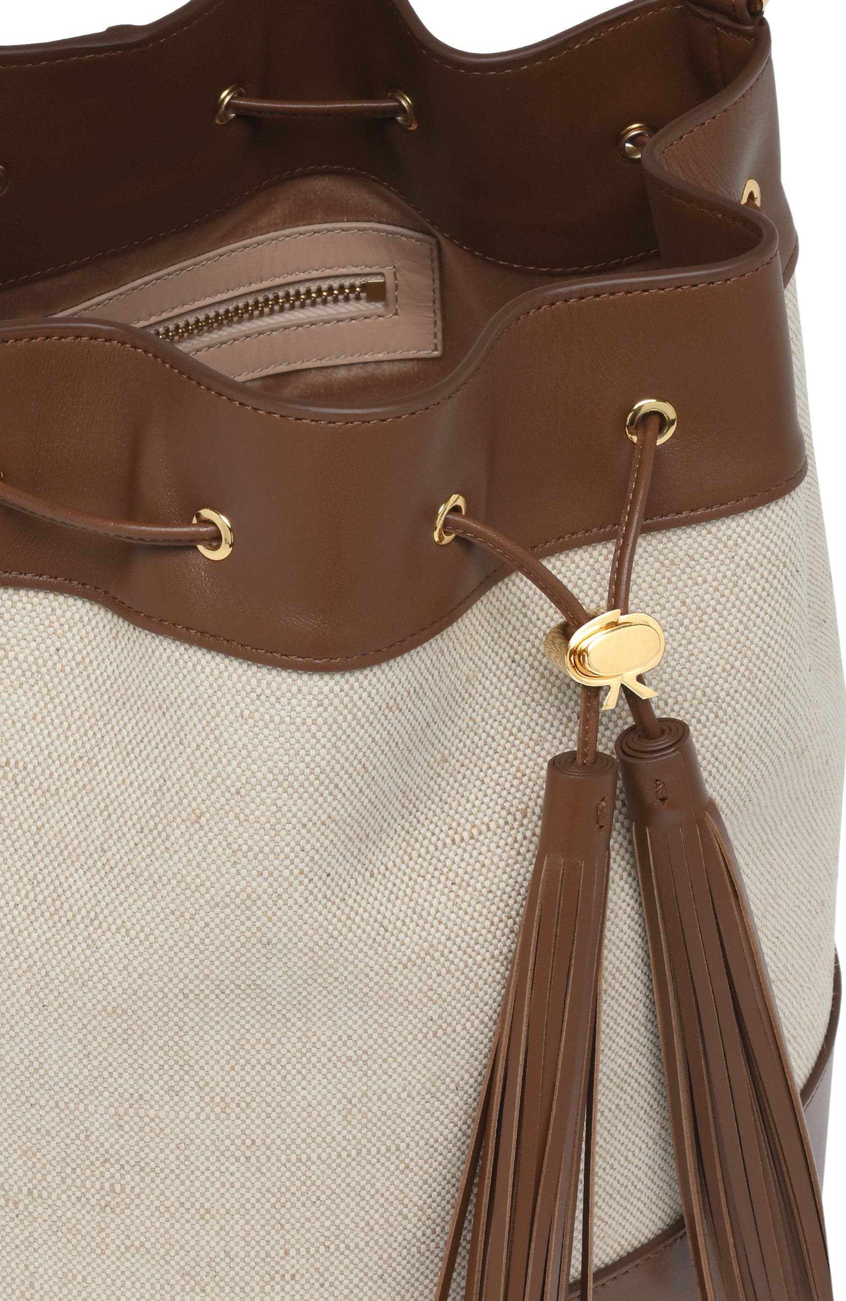 Sienna 22 Crossbody bag, Alternate, color, Ivory and Brown Leather