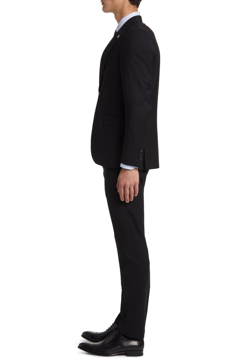 Robbie Extra Slim Fit Wool Suit, Alternate, color, BLACK