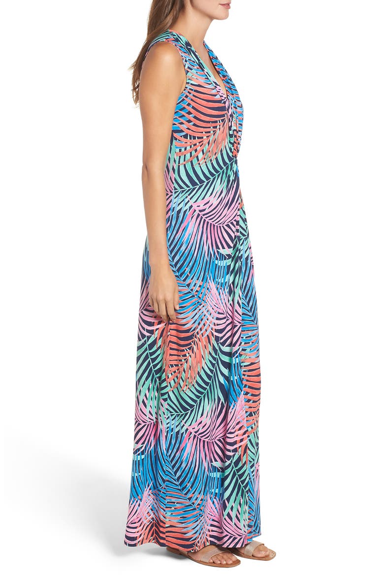 Tulum Trance Twist Maxi Dress, Alternate, color, OCEAN DEEP