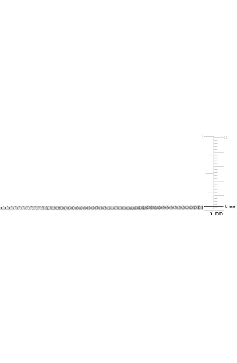 DELMAR Box Link Chain Necklace, 1.10mm, Alternate, color,