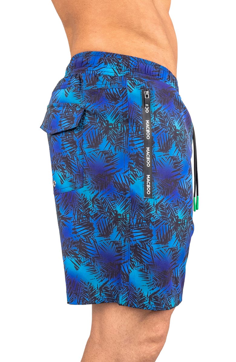 Maceoo Swim Lion Hosta Swim Trunks, Alternate, color, Blue