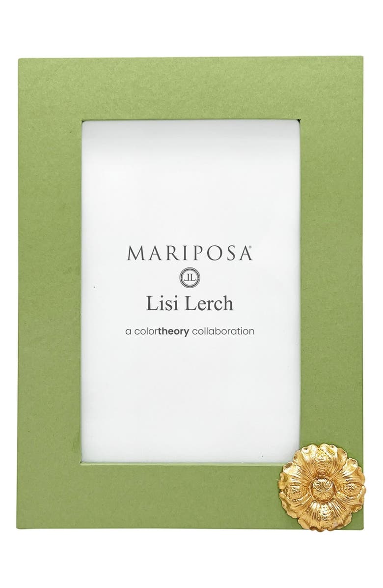 Mariposa Flower Meadow 4 x 6-Inch Picture Frame, Main, color, Green