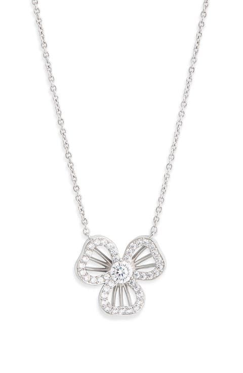 Bella Open Petal Pendant Necklace