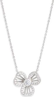 Nadri Bella Open Petal Pendant Necklace