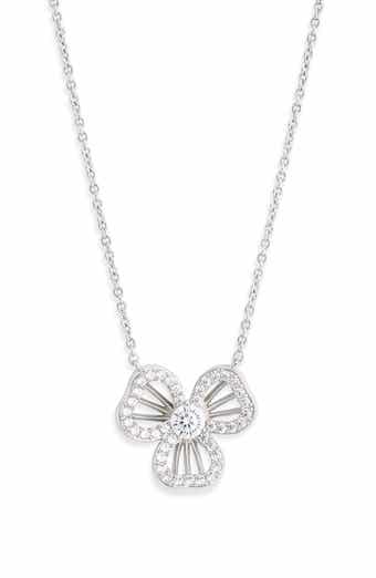 Nadri Bella Open Petal Pendant Necklace