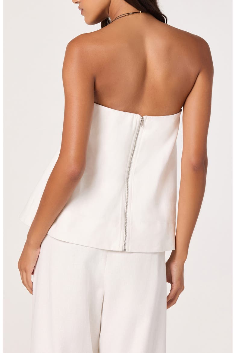 Talulla Strapless Top, Alternate, color, OFF WHITE