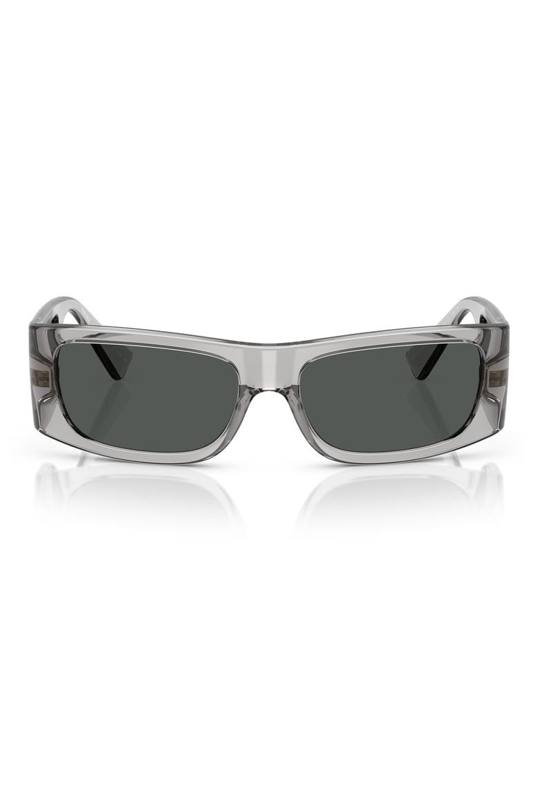 57mm Pillow Sunglasses, Main, color, GRIGIO TRANSPARENT