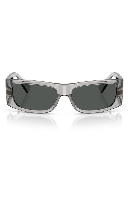 Versace 57mm Pillow Sunglasses In Grigio Transparent