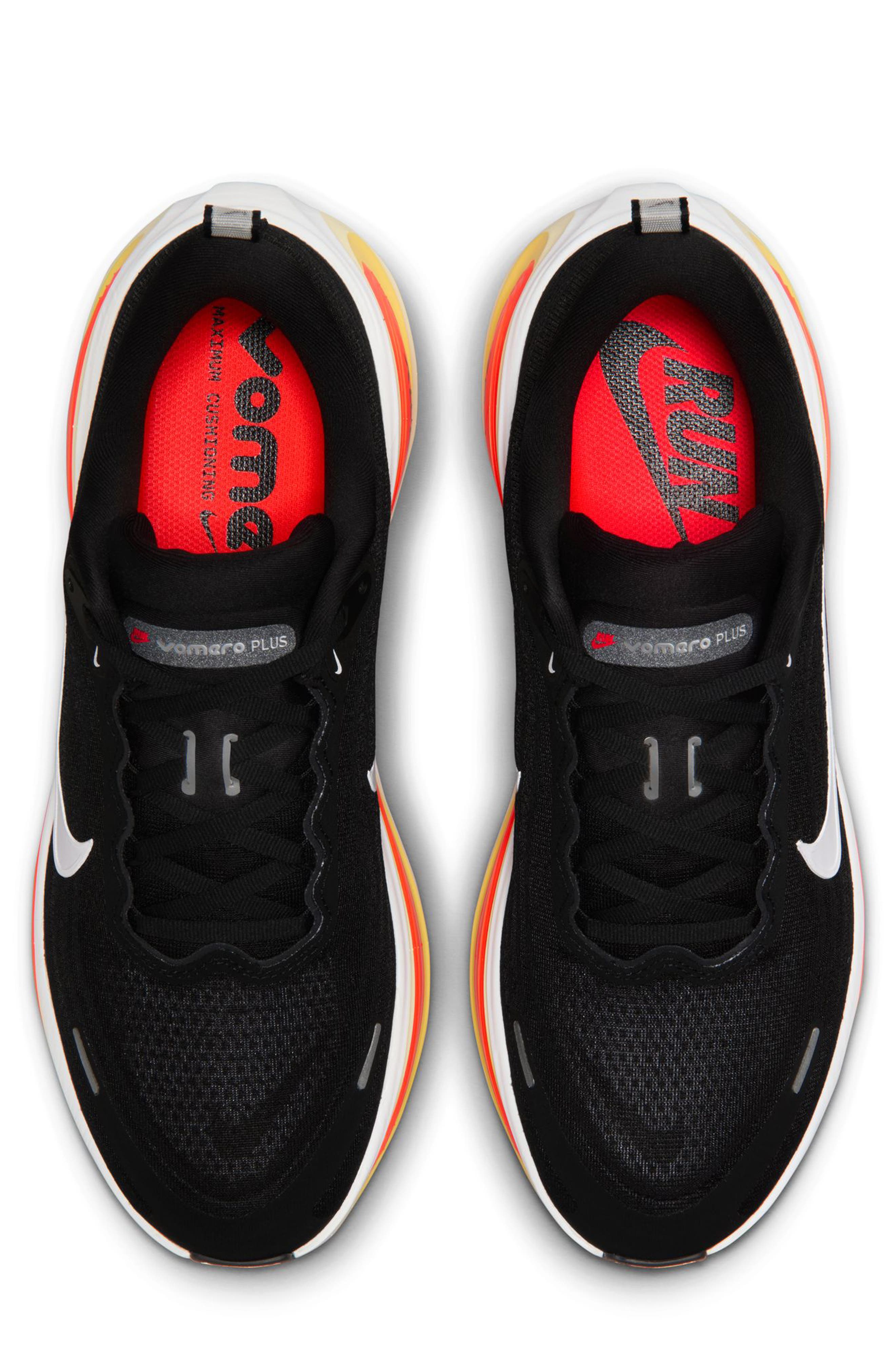 Nike Vomero Plus Running Shoe, Alternate, color, Black/ Bright Crimson