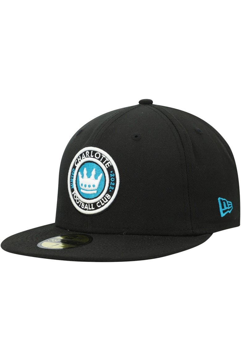 Men's New Era Black Charlotte FC Primary Logo 59FIFTY Fitted Hat, Main, color, Black