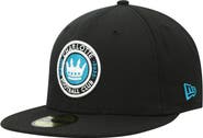New Era Men's New Era Black Charlotte FC Primary Logo 59FIFTY Fitted Hat
