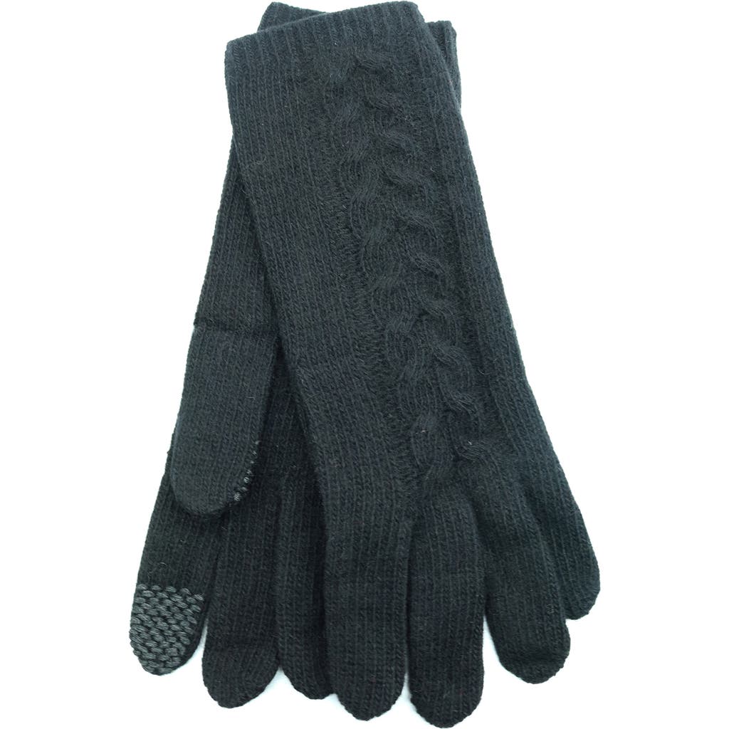 Portolano Cashmere Tech Gloves In Green