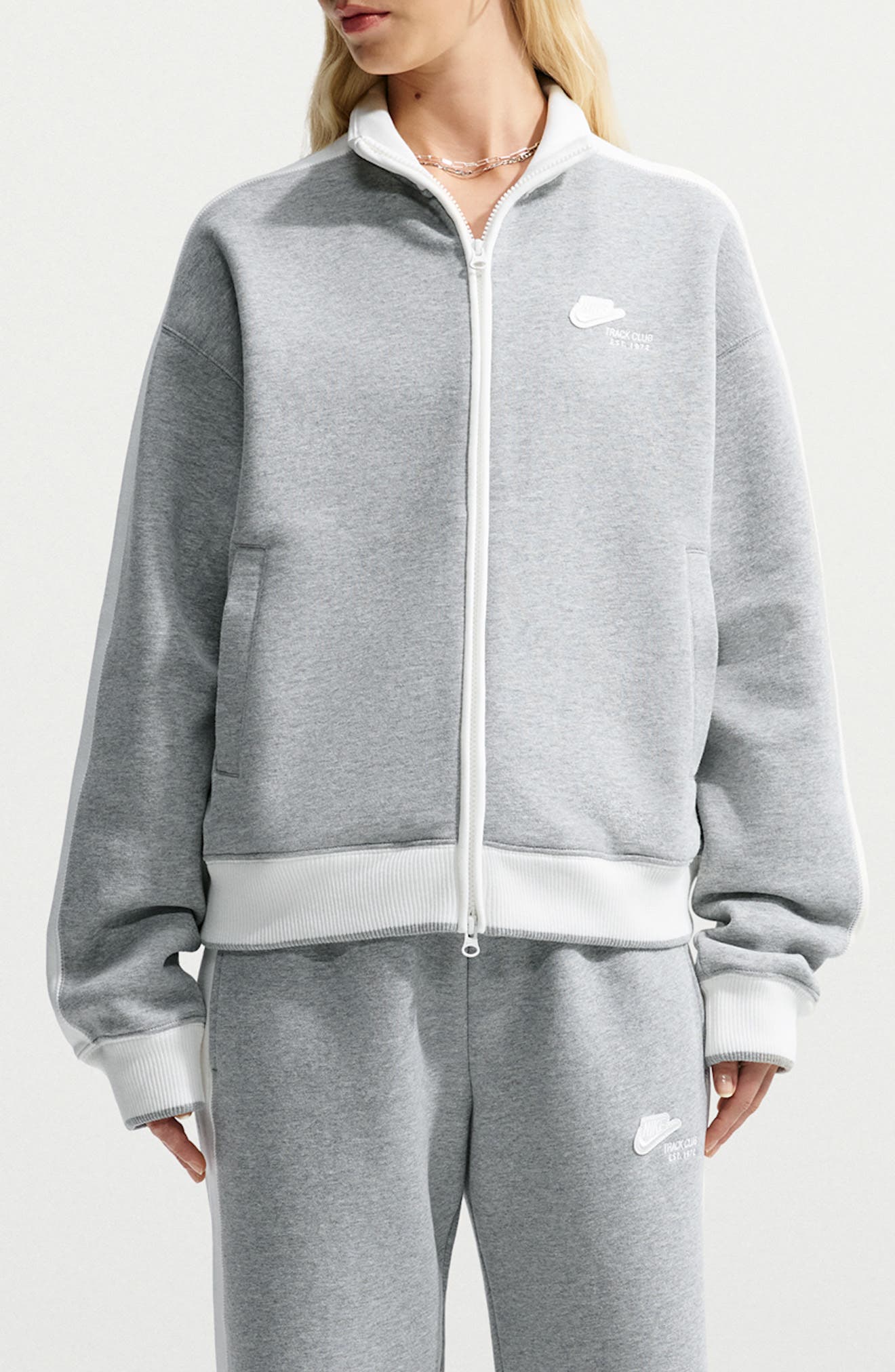 DARK GREY HEATHER/ SAIL/ SAIL