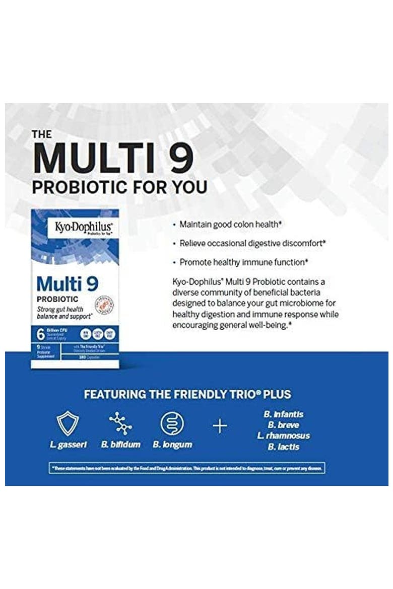 Multi 9  Probiotic, Strong gut health balance and support, capsules 90 Count, Alternate, color, None