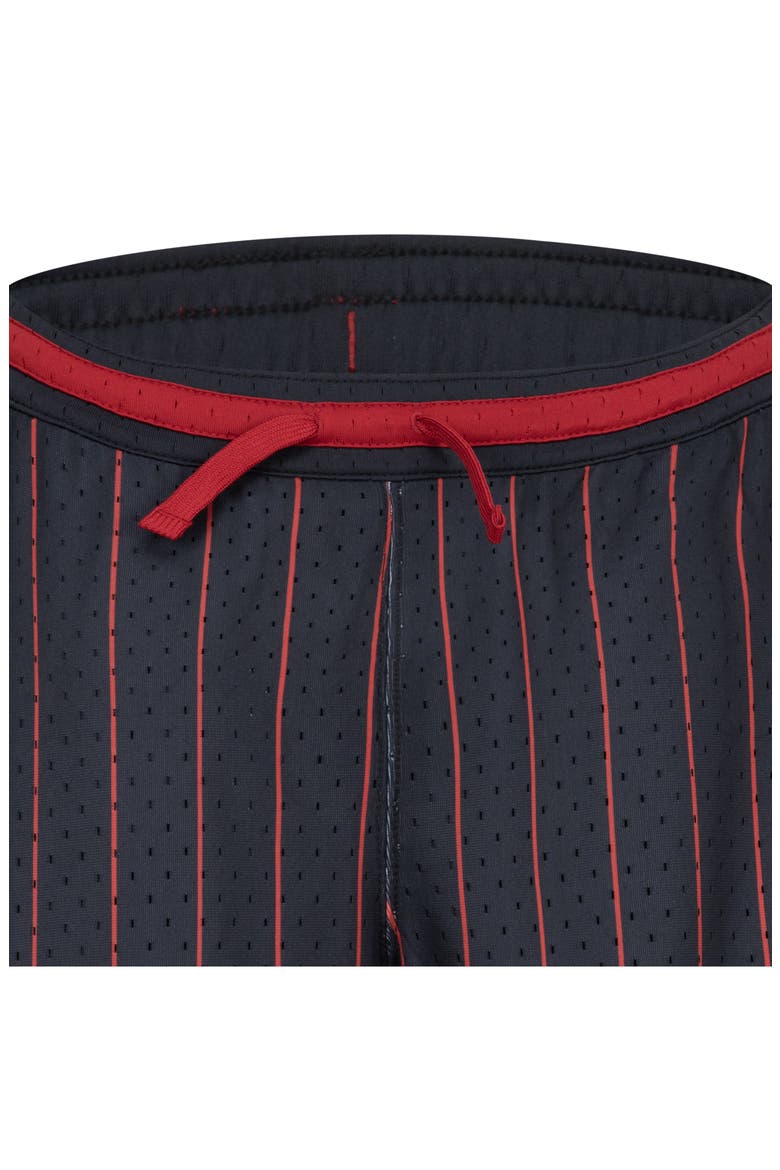 Kids' Print Dri-FIT Mesh Basketball Shorts, Alternate, color, BLACK