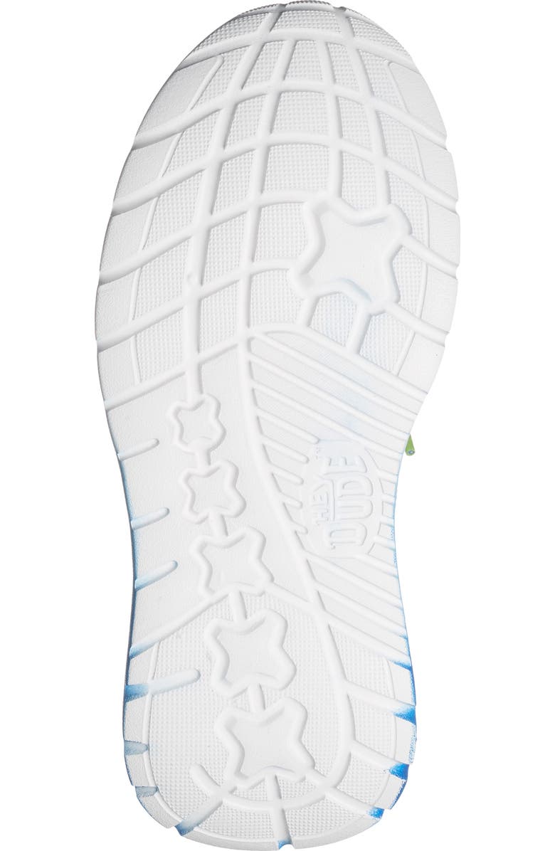 Hey Dude Kids' Sirocoo Play Sneaker, Alternate, color, White/ Blue