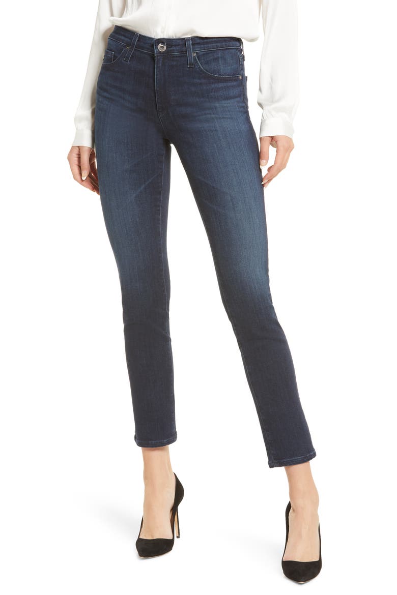The Prima Mid Rise Stretch Ankle Cigarette Jeans, Main, color, HARMONY