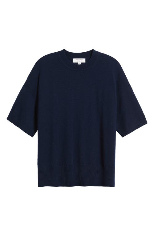Nordstrom Short Sleeve Cashmere Sweater In Blue