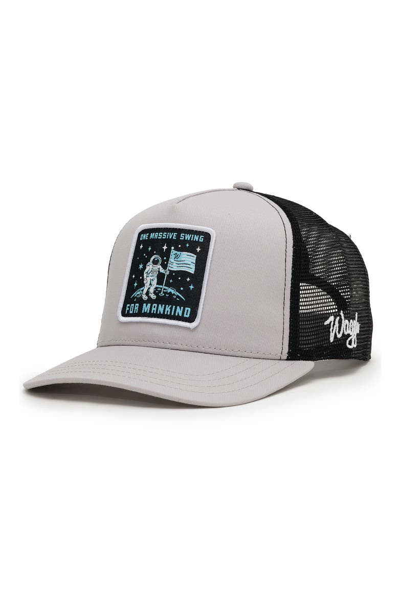 Galactic Greens Trucker Hat, Main, color, GRAY