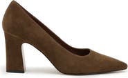 Reiss Louisa Leather Pointed Toe Pump