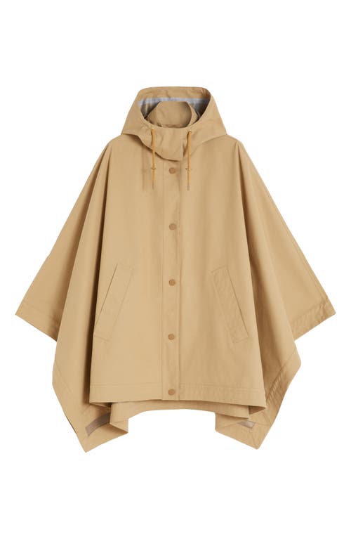 Weekend Max Mara Boa Hooded Poncho In Neutral