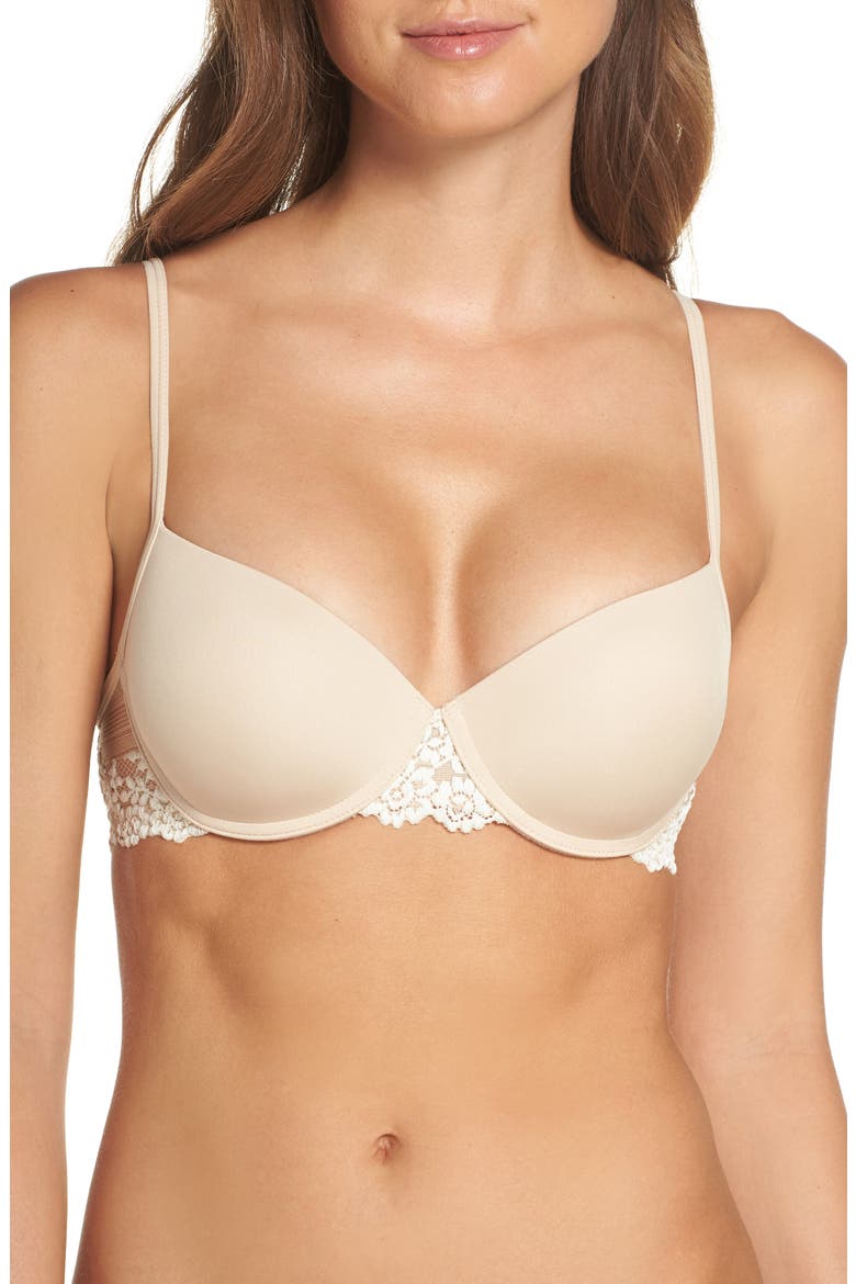 Embrace Lace® Push-Up Bra, Main, color, NATURAL NUDE