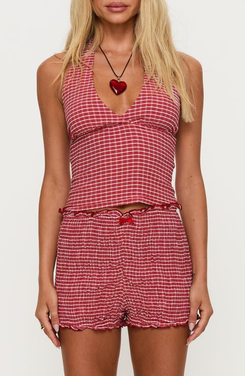 Whimsy Gingham Halter Top