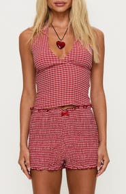 Princess Polly Whimsy Gingham Halter Top