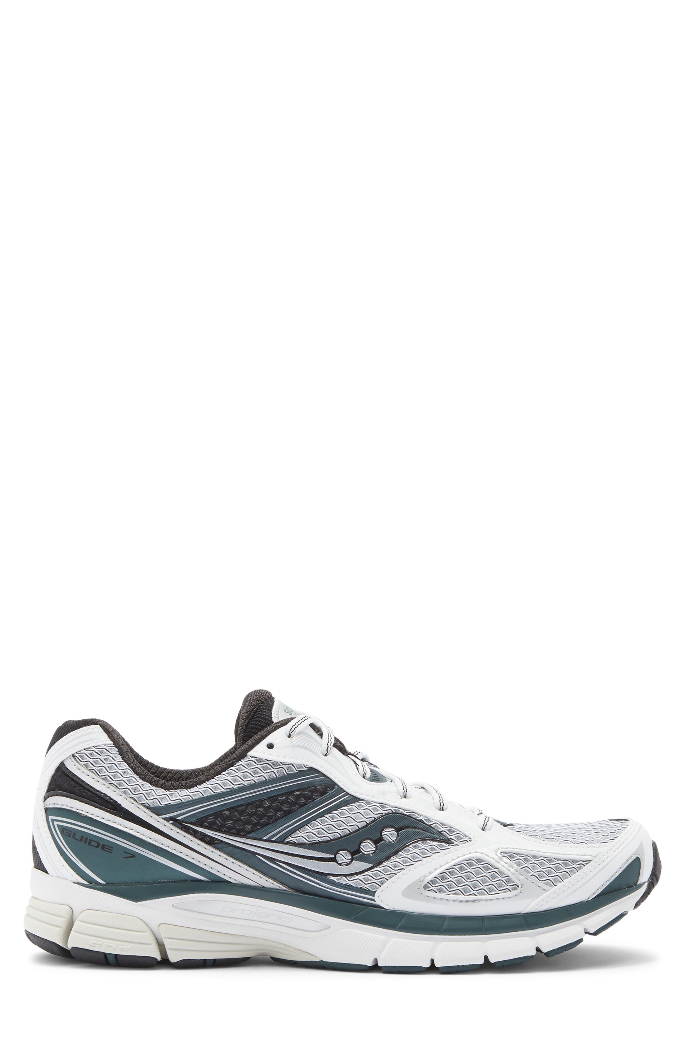 Saucony Gender Inclusive ProGrid Guide 7 Sneaker, Alternate, color, White/ Pine