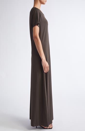 Fluid Jersey Maxi T-Shirt Dress