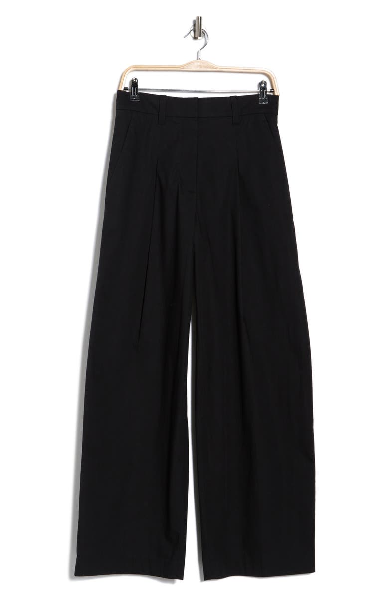 A.L.C. Ryder High Waist Stretch Cotton Bootcut Pants, Alternate, color, Black