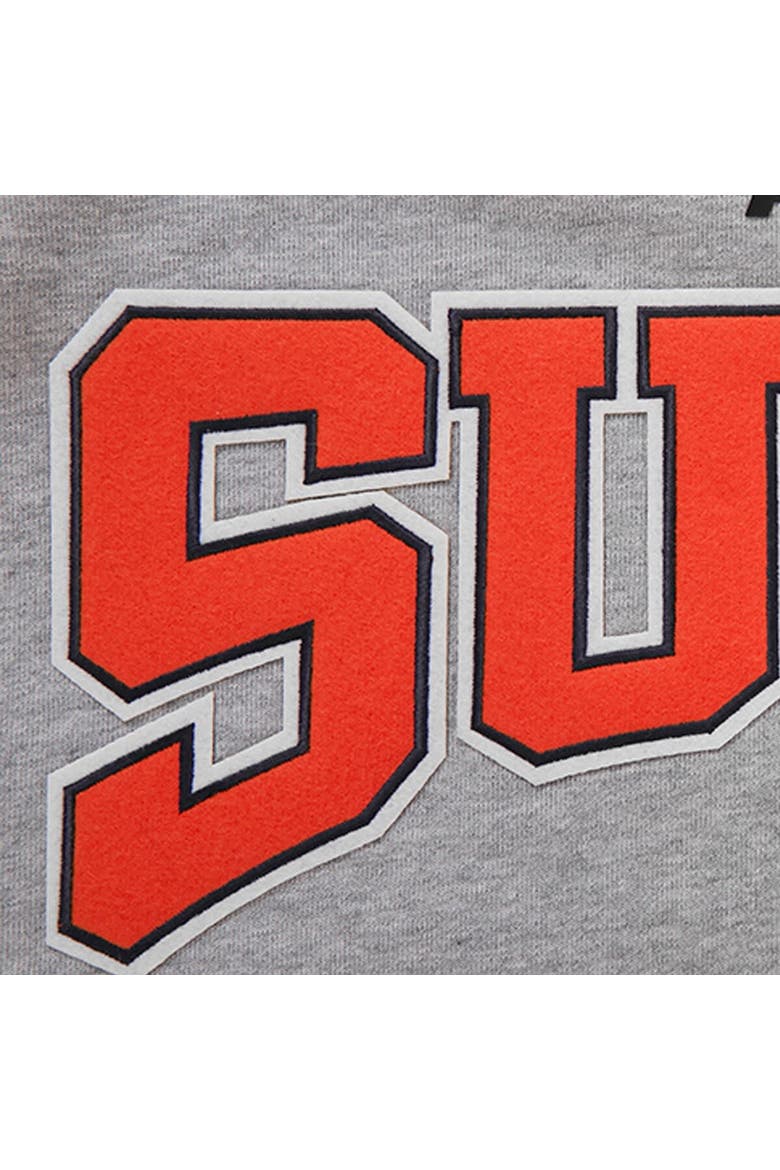 Men's Pro Standard Heather Gray Phoenix Suns Crest Emblem Pullover Sweatshirt, Alternate, color, Heather Gray