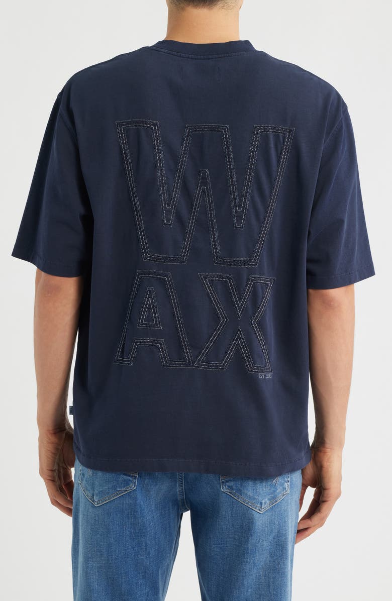 Wax London Milton Varsity T-Shirt, Alternate, color, Navy