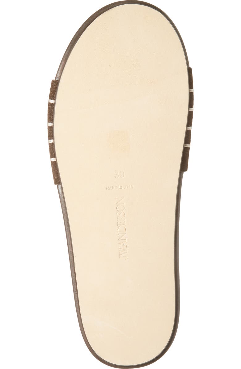 JW Anderson Loafer Slide Sandal, Alternate, color, Brown 600