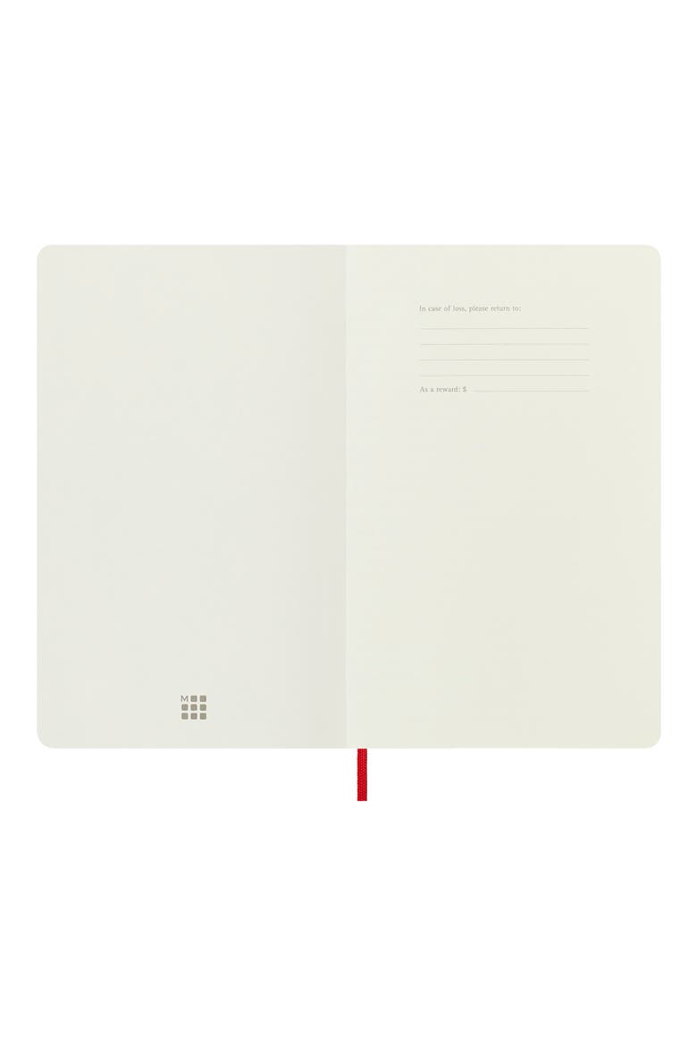 Large Ruled Softcover Notebook, Alternate, color, RED