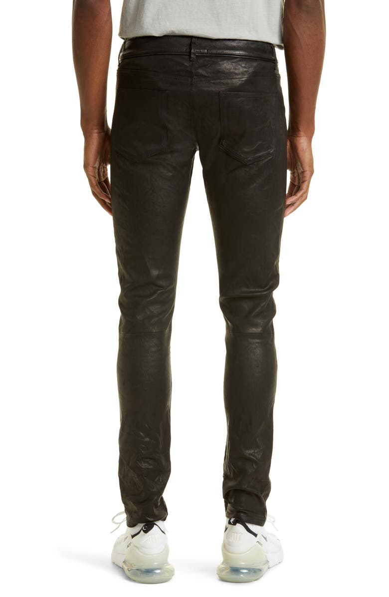 John Elliott The Cast 2 Lambskin Leather Pants, Alternate, color, 
