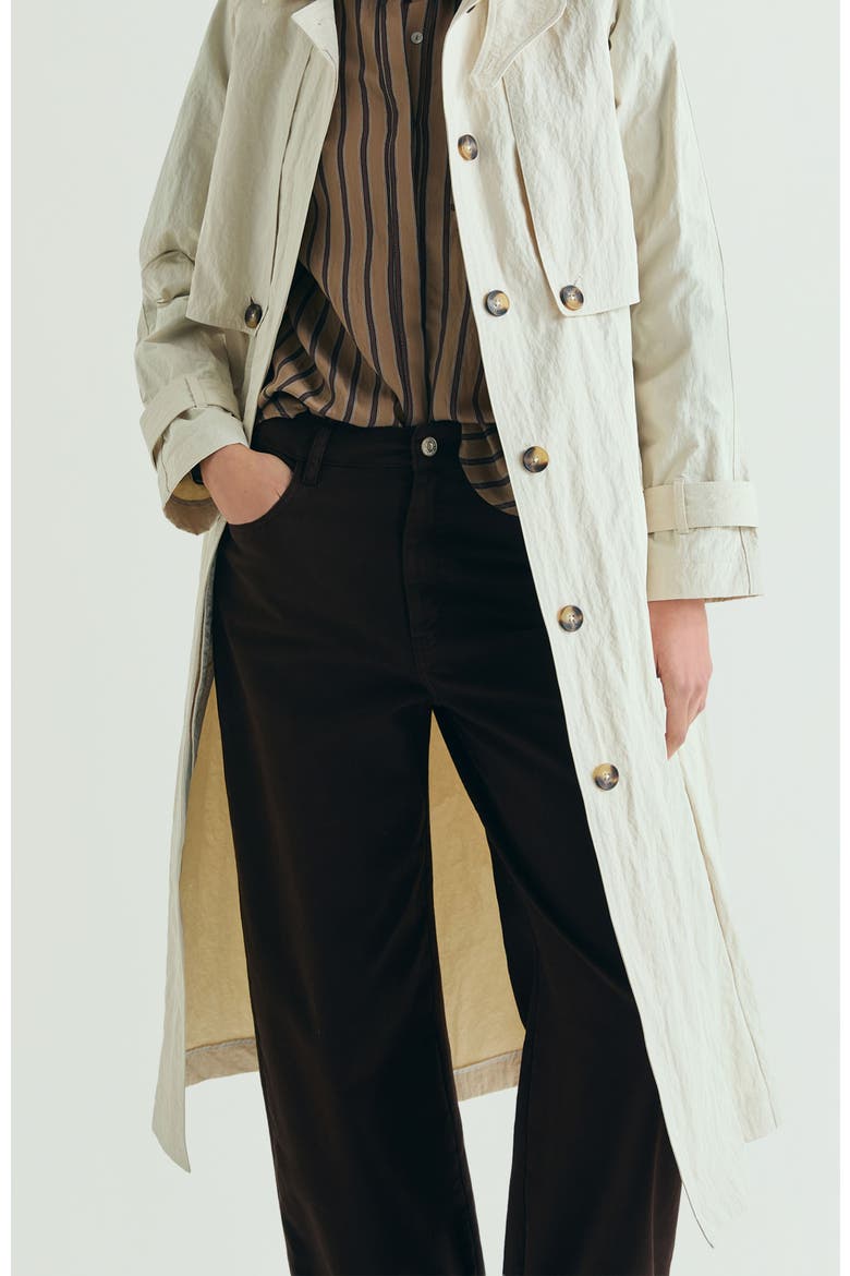 Lightweight Multi-Position Trench Coat, Alternate, color, Stone