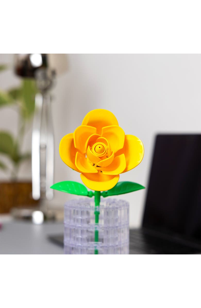 Brickcraft Bricktanicals Yellow Rose Building Set, Alternate, color, Beige