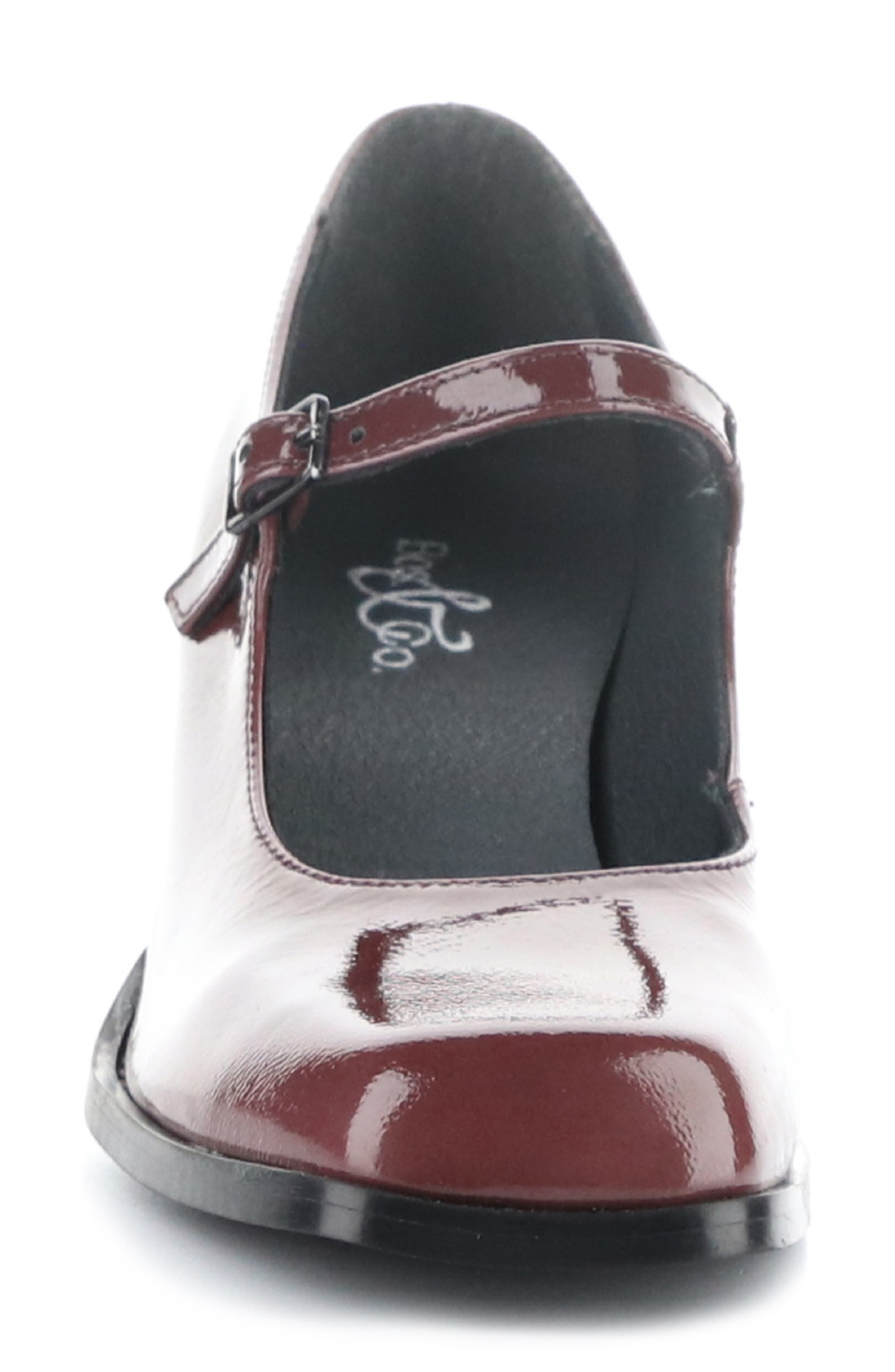 Bos. & Co. Amaya Mary Jane Pump, Alternate, color, Berry Duomo