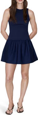 MANGO Smocked Sleeveless Minidress
