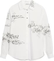 Desigual Paradise Oversize Cotton Button-Up Shirt