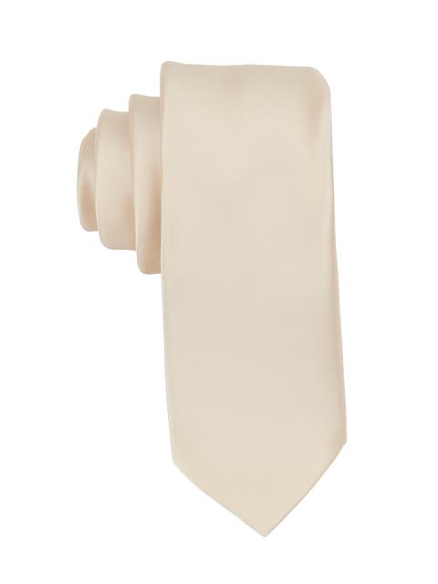 Men's Solid Satin X-Long Tie
