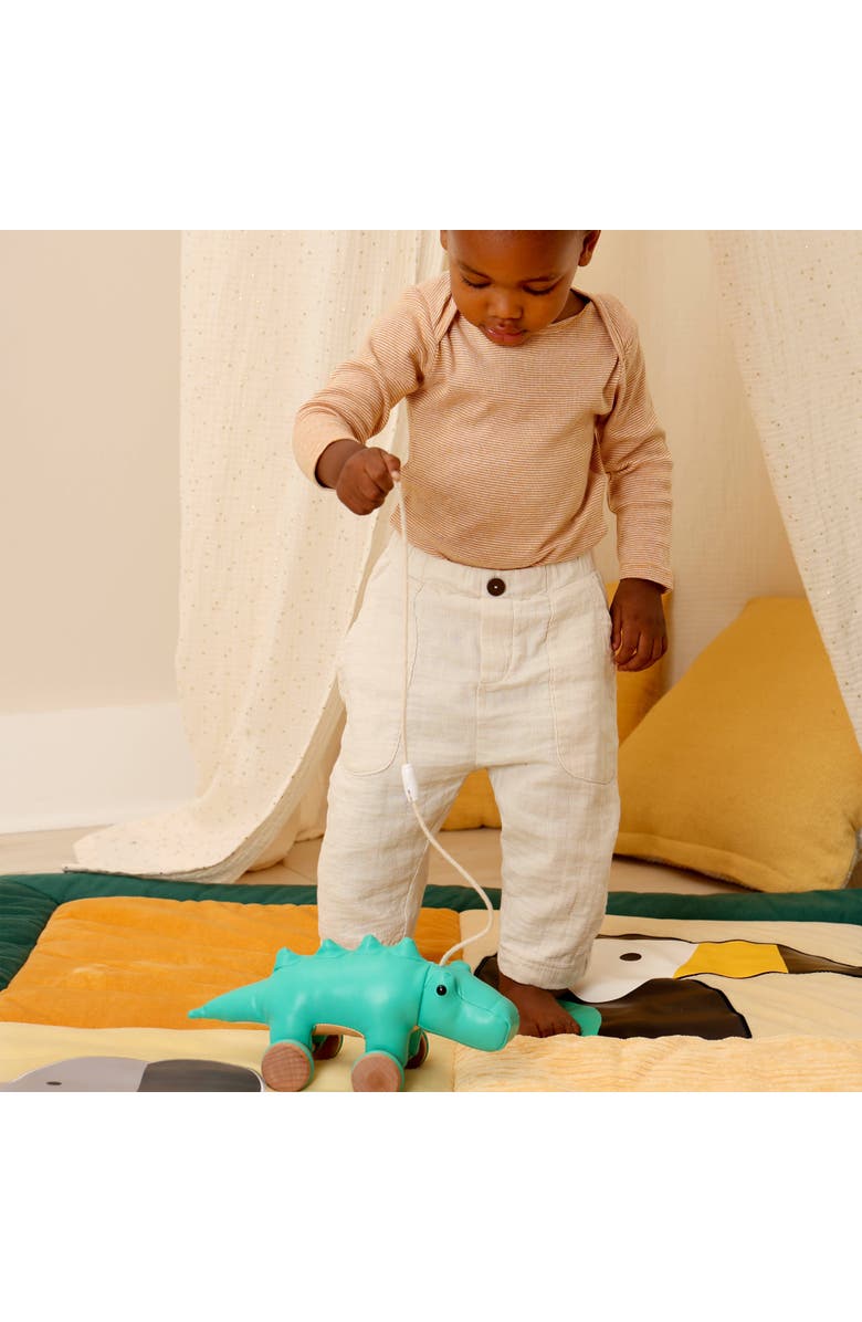 Little Big Friends Pull Along Friends - Achille the Crocodile, Plush Toy, Alternate, color, Green